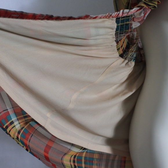 Plaid Dress with Frills - Picture 4 of 5